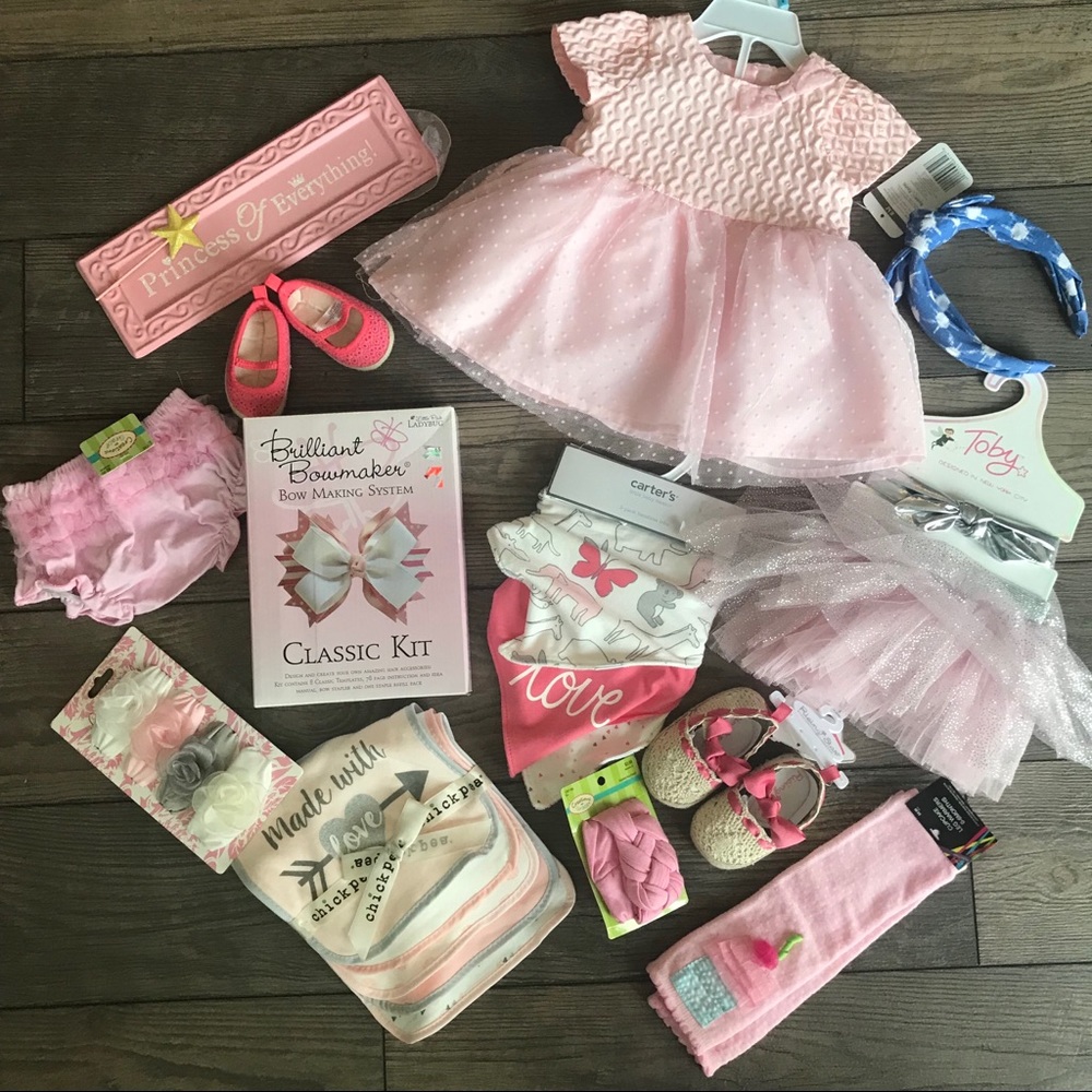 Bundle of baby girl items & accessories all NWT